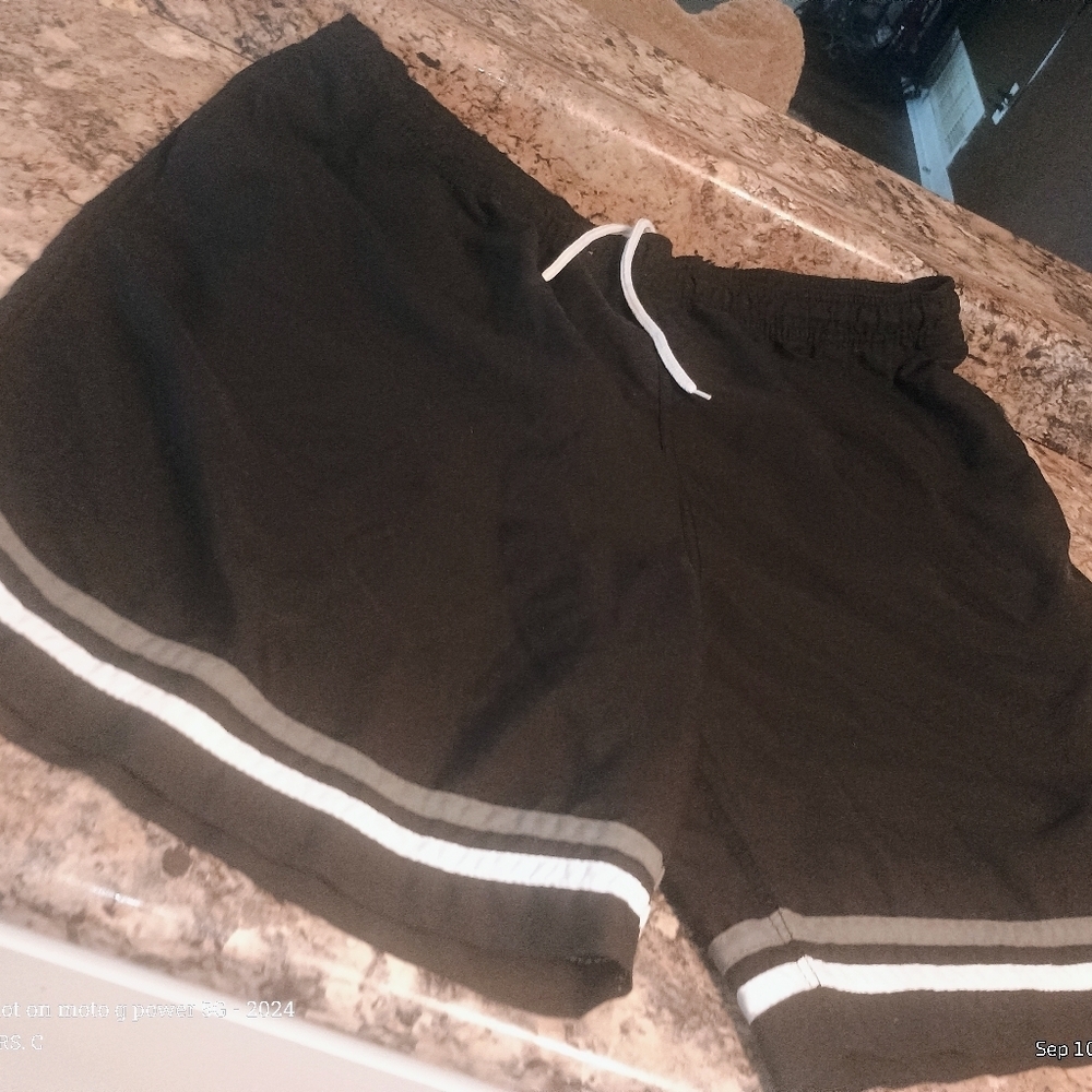 Islander Gray White Black Swim Trunks Shorts Men's Extra Large
